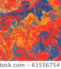 abstract image of mixed colorful paints , Acrylic texture with marble pattern for background 61556754