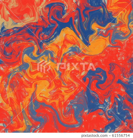 abstract image of mixed colorful paints , Acrylic texture with marble pattern for background 61556754