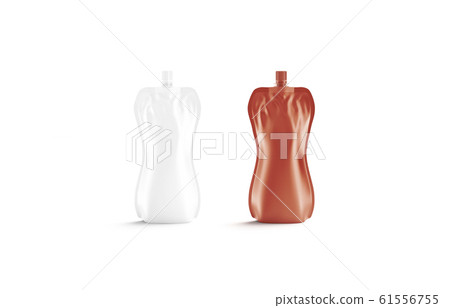 Blank white and red soft bottle mock up, front view Blank white and red soft bottle mock up, front view 61556755