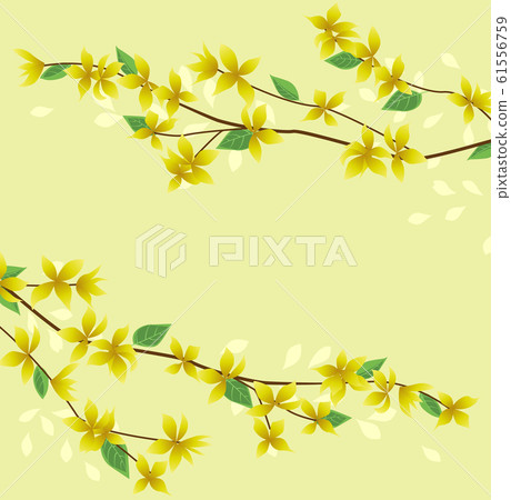 Yellow flowers card Happy Easter Yellow flowers card Happy Easter 61556759