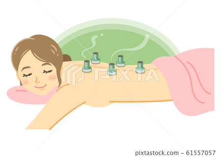 女人接受艾灸治療 女人接受艾灸治療 61557057