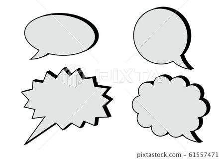 Speech bubbles set 61557471