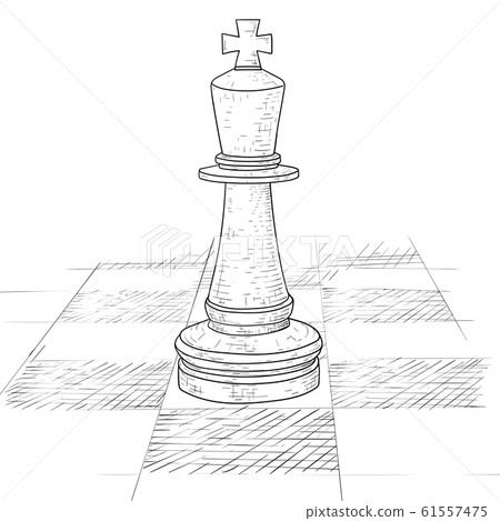 Sketch Challenge Week 35, Pencil Drawing Of Chess Pieces