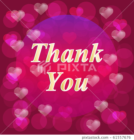 Thank You greeting card. Illustration with red flowers. Illustration with text thank you. Thank You greeting card. Illustration with red flowers. Illustration with text thank you. 61557676