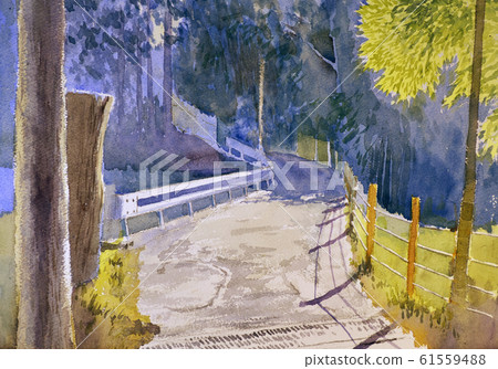 Yado's small diameter watercolor sketch 61559488