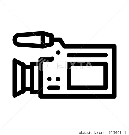 Video Camera Tool Icon Vector Outline Illustration - Stock Illustration ...