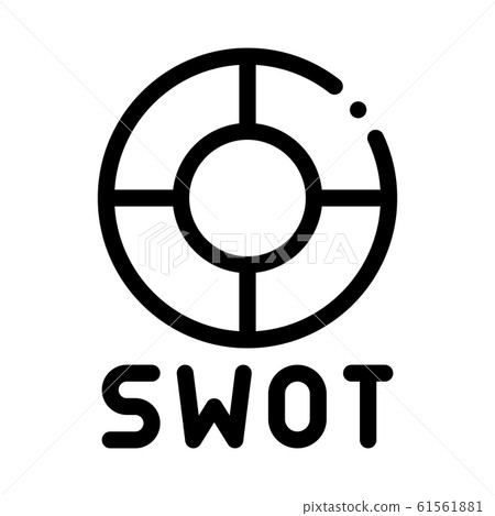 Swot Circle Form Icon Vector Outline Illustration Swot Circle Form Icon Vector Outline Illustration 61561881