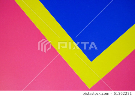 Lovely flat lay background with color paper 61562251