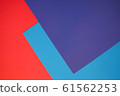 Bright flat lay background with color paper 61562253