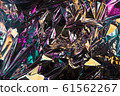 Abstract crumpled foil background. Grunge photo 61562267