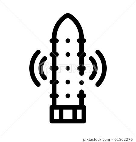 Vibro Dildo Toy Icon Vector Outline Illustration 61562276