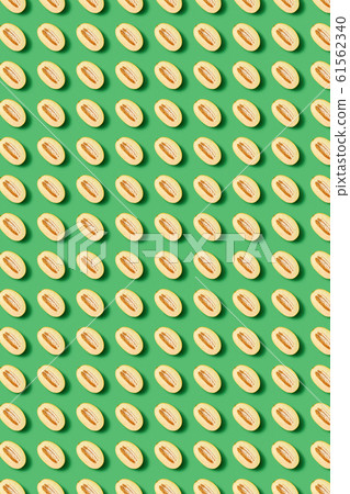 Vegan fruits pattern from halves of watermelons. Vegan fruits pattern from halves of watermelons. 61562340