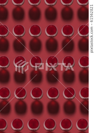Red wine glasses pattern with hard dark shadows. 61562821