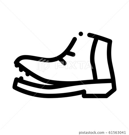 Shoe Torn Sole Icon Vector Outline Illustration - Stock Illustration ...