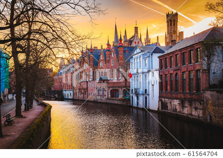 Historic city center of Brugge, Flanders, Belgium Historic city center of Brugge, Flanders, Belgium 61564704