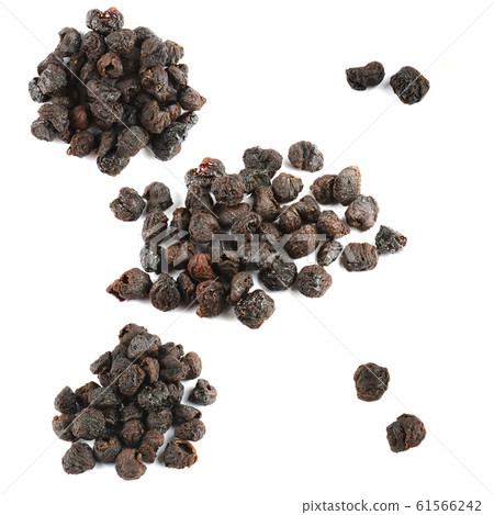 Dried seedless longans chinese herbal on a white 61566242