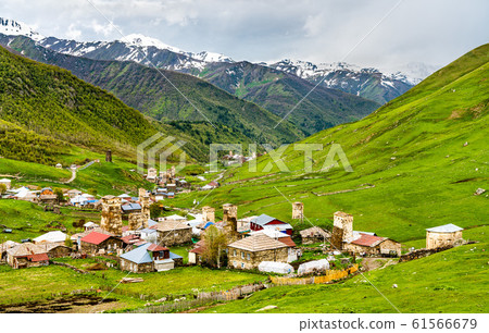 Ushguli village with Svan towers - Upper Svaneti, Georgia 61566679