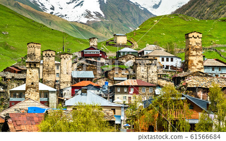 Ushguli village with Svan towers - Upper Svaneti, Georgia 61566684