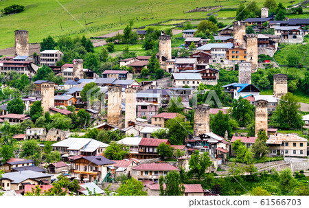 Mestia town in Upper Svaneti, Georgia Mestia town in Upper Svaneti, Georgia 61566703