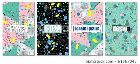 Vector Illustration. Memphis pattern. Pop art Vector Illustration. Memphis pattern. Pop art 61567045