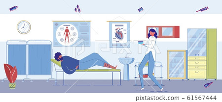 Examination In Office Gastroenterologist, Slide. Examination In Office Gastroenterologist, Slide. 61567444