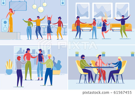 Friends or Colleagues Group Spending Time Together 61567455