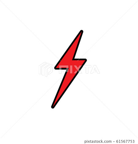 Lightning bolt flash thunderbolt icons vector Lightning bolt flash thunderbolt icons vector 61567753