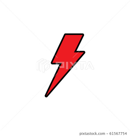 Lightning bolt flash thunderbolt icons vector Lightning bolt flash thunderbolt icons vector 61567754