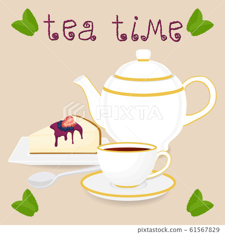 Vector illustration for ceramic cup 61567829