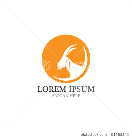 Goat Logo Template vector icon 61568243