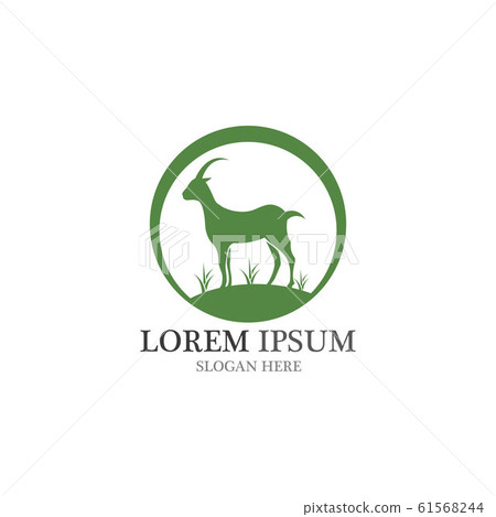 Goat Logo Template vector icon 61568244