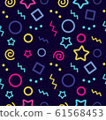 Colorful geometric vector seamless pattern with 61568453