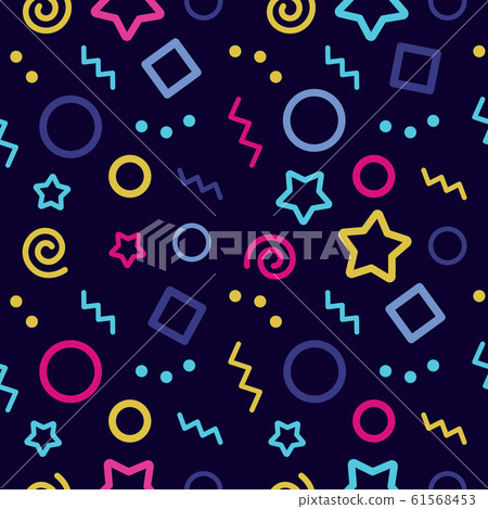 Colorful geometric vector seamless pattern with Colorful geometric vector seamless pattern with 61568453