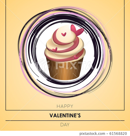 Valentines day greeting card 61568820
