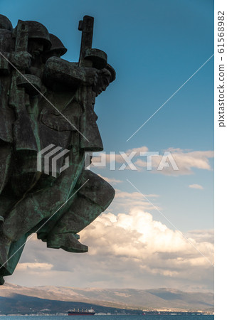 Russia. Krasnodar region. Monument to the defenders of Malaya Zemlya in the city of Novorossiysk. Russia. Krasnodar region. Monument to the defenders of Malaya Zemlya in the city of Novorossiysk. 61568982
