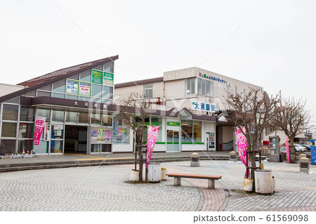 Japanese station building JR Tohoku Main Line Ogawara Station 61569098