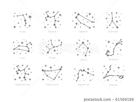 Vector illustration of zodiac sign. Vector illustration of zodiac sign. 61569189