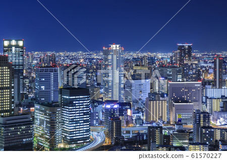 大阪北的夜景 大阪北的夜景 61570227