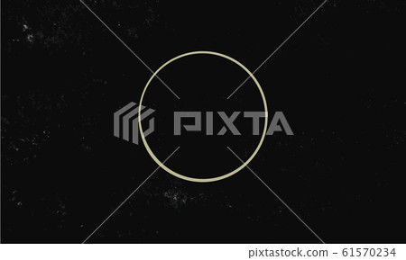 Circle isolated on dark background. Magic vector decorative element 61570234