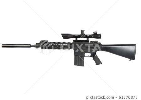 AR-15 based sniper rifle with silencer AR-15 based sniper rifle with silencer 61570873
