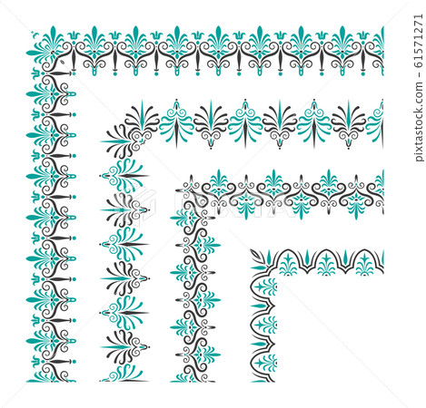 Decorative seamless border Decorative seamless border 61571271