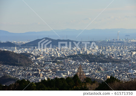 View of Himeji city from Shoshazan 61571350