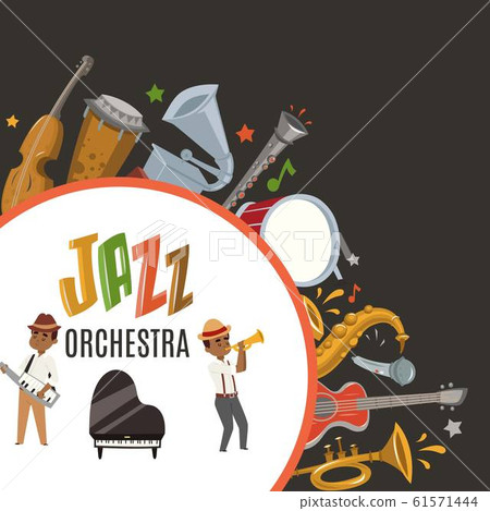 cartoon jazz instruments