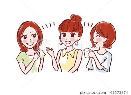 三個女人聊天 61573874