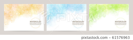 Watercolor frame for postcard size Watercolor frame for postcard size 61576963