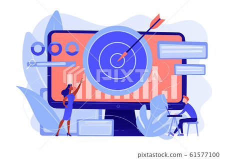 Remarketing strategy concept vector illustration. 61577100