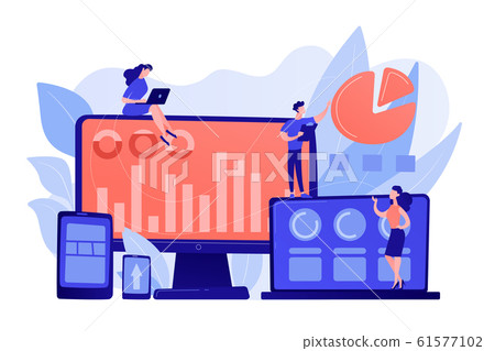 Customer segmentation concept vector illustration. 61577102