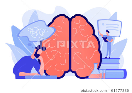 Alzheimer disease concept vector illustration. Alzheimer disease concept vector illustration. 61577286
