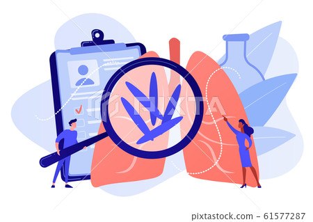 Tuberculosis concept vector illustration. 61577287