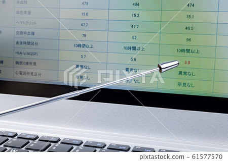 Health examination results Laptop 61577570